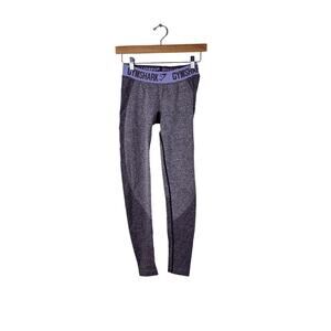 Gymshark Womens Dry Purple Leggings Size Small Moisture Management Workout Gym